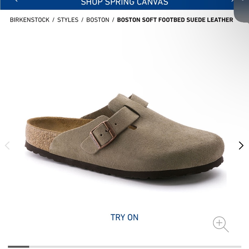 Birkenstock Boston Clogs Soft footbed in Taupe
